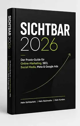 Buchcover Sichtbar 2026 – Online-Marketing